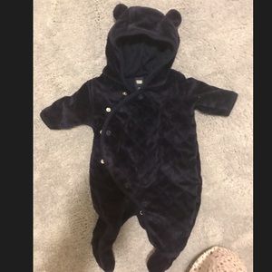 Infant fleece snowsuit